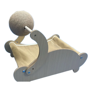 Cama Y Rascador Para Gatos Con Pelota Interactiva Sisal